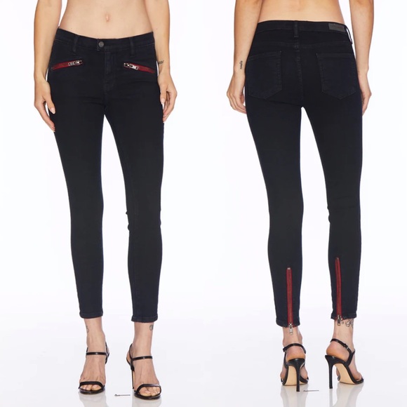 ETIENNE MARCEL Pants - Etienne Marcel Lis Angeles black zipper skinny pant EM31011 $300